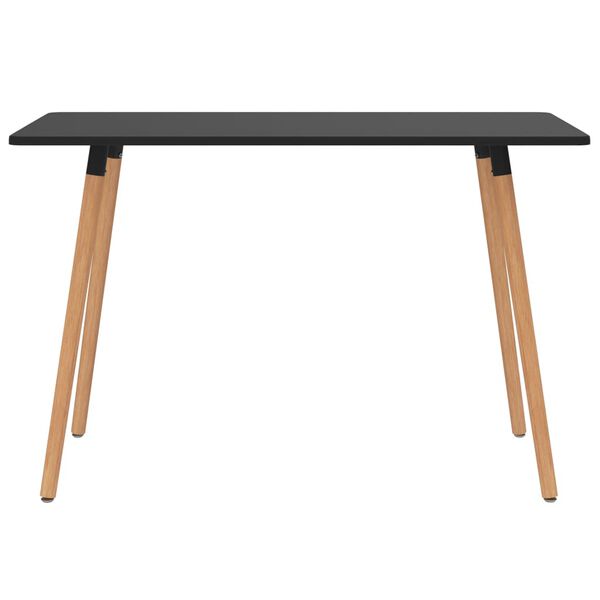 vidaXL 5-tlg. Essgruppe Schwarz