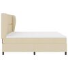 vidaXL Boxspringbett mit Matratze Creme 200 x 200 cm Stoff