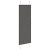 vidaXL Plissee Schwarz 40x150 cm Stoffbreite 39,4 cm Polyester