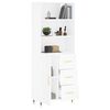 vidaXL Highboard Wei&szlig; 69,5x34x180 cm Holzwerkstoff