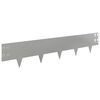 vidaXL Raseneinfassung 20 pcs 100 x 20 cm Stahl Silber