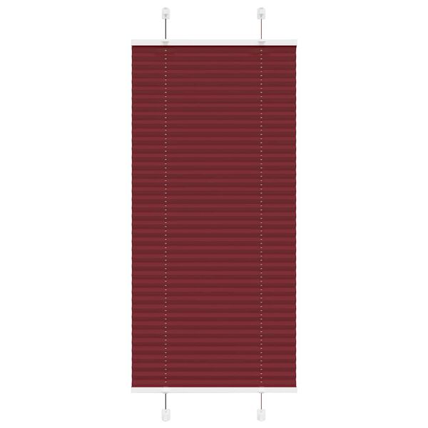 vidaXL Plissee Bordeauxrot 55x150 cm Stoffbreite 54,4 cm Polyester