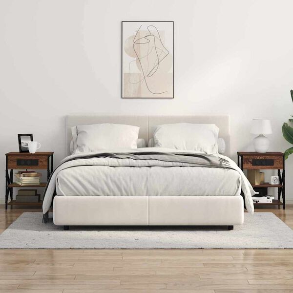 vidaXL Nachttisch Braun Eichen-Optik 41 x 31 x 51 cm Holzwerkstoff