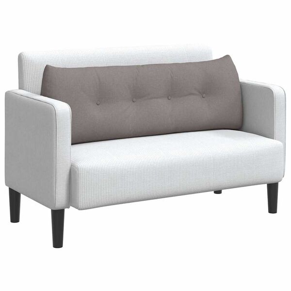 vidaXL R&uuml;cken Kissen Taupe 140 x 24 x 50 cm Stoff