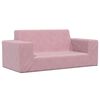 vidaXL Kindersofa 2-Sitzer Rosa Weich Pl&uuml;sch