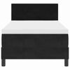 vidaXL Boxspringbett mit Matratze Schwarz 100 x 200 cm Samt