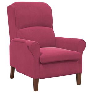 vidaXL Sessel Weinrot Samt