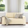 vidaXL Zweisitzer-Sofa Creme 160x77x82 cm Cordstoff