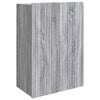 vidaXL Wandschrank Grau Sonoma 66 x 34,5 x 92 cm Holzwerkstoff