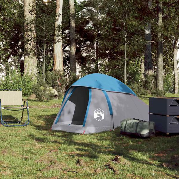 vidaXL Kuppel-Campingzelt 1 Person Blau Wasserdicht