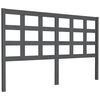 vidaXL Kopfteil Grau 156x4x100 cm Massivholz Kiefer