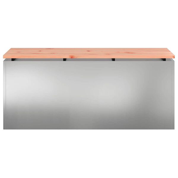 vidaXL Gartenbank Verzinkter Stahl 100 x 40 x 43 cm