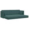 vidaXL Boden-Sofa-Bett 200cm Dunkelgr&uuml;n Samt