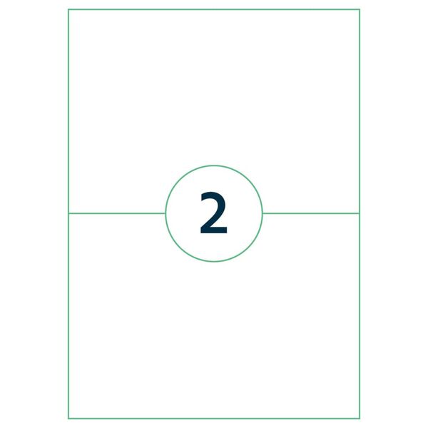 rillprint Selbstklebende Aufkleber Etiketten 210x148 mm 1000 Blatt Wei&szlig;