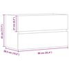 vidaXL Waschbeckenunterschrank Artisan-Eiche 90x38,5x45 Holzwerkstoff