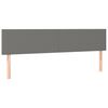 vidaXL Kopfteile Dunkelgrau 180x5x78/88 cm Stoff
