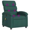 vidaXL Massage-Relaxsessel, dunkelgr&uuml;ner Stoff