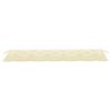 vidaXL Gartenbank mit Cremewei&szlig;er Auflage 175 cm Massivholz Teak