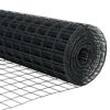 vidaXL Eurozaun Grau 0,6 x 50 m PVC-beschichtetes Eisen