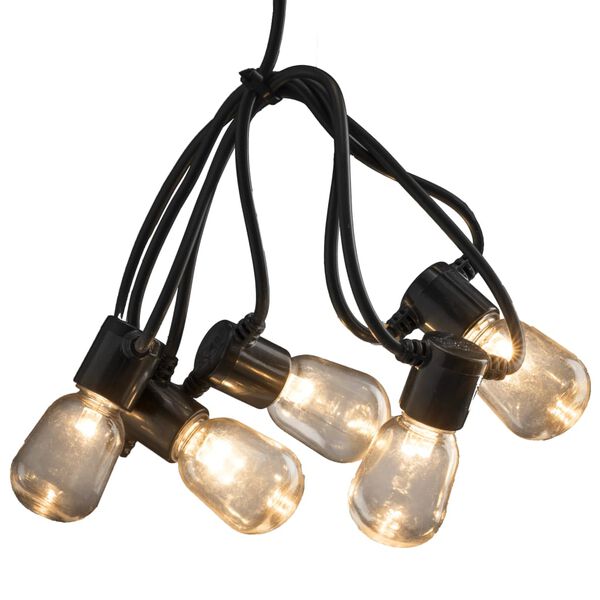 KONSTSMIDE Party-Lichterkette mit 20 Klaren Ovalen Lampen Extra-Warm