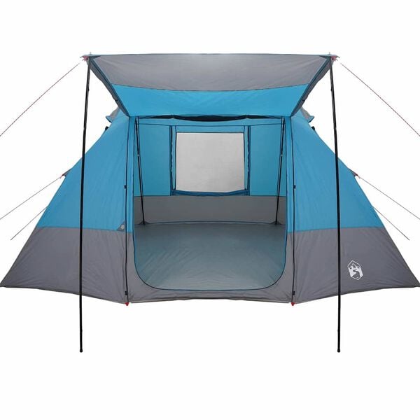 vidaXL Campingzelt mit Dach mit Speicher Blau 482 x 360 x 227 cm Taft