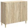 vidaXL Sideboard Sonoma-Eiche 89 x 34,5 x 80 cm Holzwerkstoff