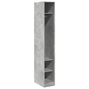 vidaXL Kleiderschrank Betongrau 30x50x200 cm Holzwerkstoff