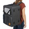TRIXIE 2-in-1 Tragerucksack f&uuml;r Haustiere Tara Grau-Blau