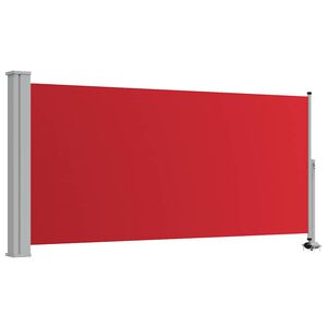 vidaXL Ausziehbare Seitenmarkise 120x300 cm Rot