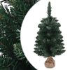 vidaXL K&uuml;nstlicher Weihnachtsbaum mit St&auml;nder Gr&uuml;n 90 cm PVC