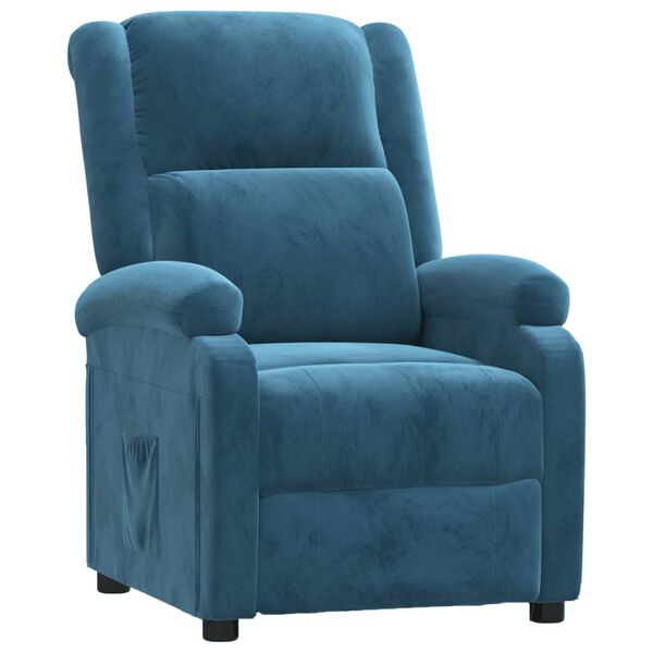 vidaXL Relaxsessel Blau Samt