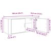 vidaXL Wand-TV-Schrank Set 2 pcs Artisan-Eiche 100 x 34,5 x 40 cm