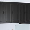 vidaXL K&uuml;chenschrank Kalmar Schwarz 40 x 31 x 100 cm Holzwerkstoff