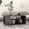 vidaXL Couchtisch Hochglanz-Grau 100x50x40 cm Holzwerkstoff