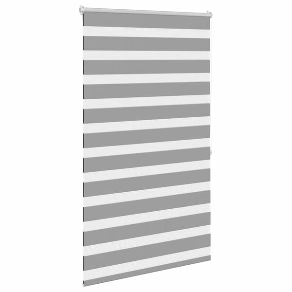 vidaXL Zebra-Rollo 80,9 x 175 cm, Stoffbreite 76,7 cm, grau