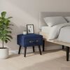 vidaXL Nachttische 2 Stk. Blau 40 x 35 x 40 cm Samt