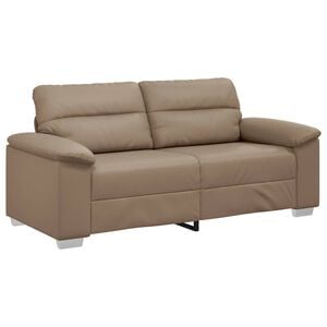 vidaXL 2-Sitzer-Sofa Cappuccino 180x81x84 cm Kunstleder