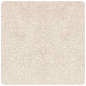 vidaXL Anti-Rutsch Shaggy Teppich Creme 120 x 120 cm PP
