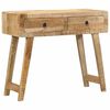vidaXL Konsolentisch 90x32x75 cm Raues Massivholz Mango