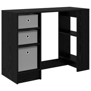 vidaXL Schreibtisch Schwarz Eichen-Optik 100 x 40 x 75 cm