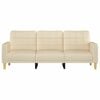 vidaXL 3-Sitzer-Sofa Creme 180 cm Stoff