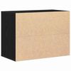 vidaXL Schubladenschrank Schwarz 80 x 41 x 58 cm Holzwerkstoff