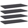 vidaXL B&uuml;cherregal-Bretter 4 Stk. Grau 60x30x1,5 cm Holzwerkstoff