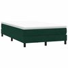 vidaXL Boxspringbett ohne Matratze Dunkelgr&uuml;n 120x210 cm Samt