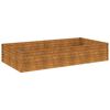vidaXL Hochbeet 195x100x36 cm Cortenstahl