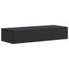 vidaXL Wandmontierter Beistelltisch Schwarz 87,5 x 34,5 x 17 cm