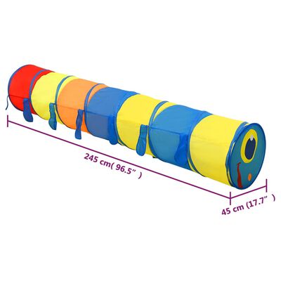 vidaXL Spieltunnel für Kinder Mehrfarbig 245 cm Polyester
