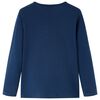 Kinder-Langarmshirt Marineblau 140
