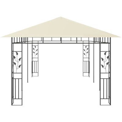 vidaXL Pavillon mit Moskitonetz 6x3x2,73 m Creme