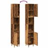 vidaXL Badschrank Altholz-Optik 30x30x190 cm Holzwerkstoff